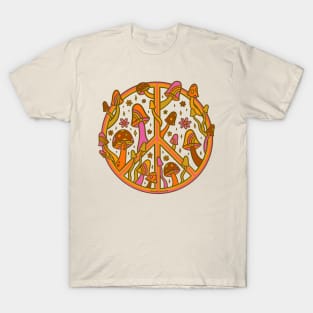 Mushroom Peace Sign T-Shirt